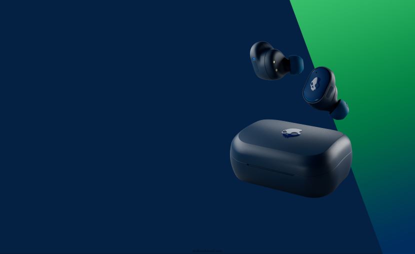 fones de ouvido sem fio verdadeiros com tecnologia premium atualizável azul escuro/verde 4J0Z4N12 Skullcandy - Image 2