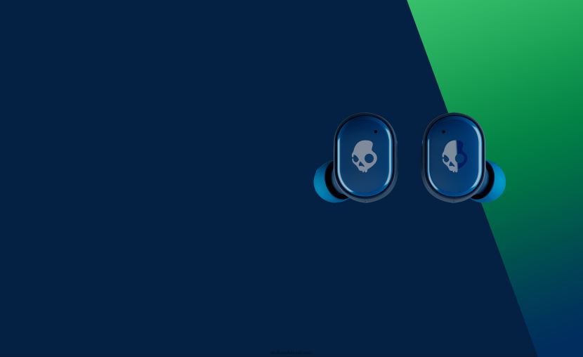 fones de ouvido sem fio verdadeiros com tecnologia premium atualizável azul escuro/verde 4J0Z4N12 Skullcandy - Image 5