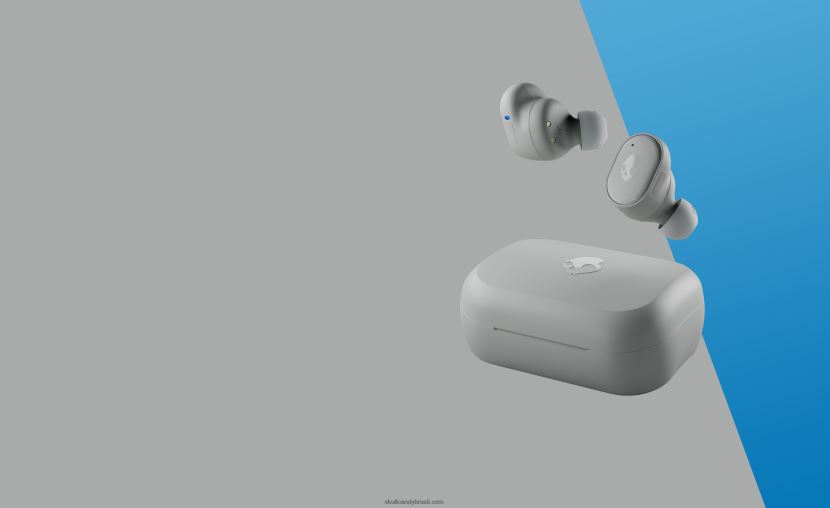 fones de ouvido sem fio verdadeiros com tecnologia premium atualizável cinza claro/azul 4J0Z4N10 Skullcandy - Image 2