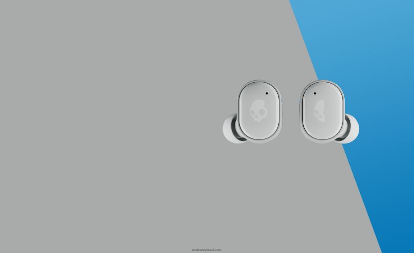 fones de ouvido sem fio verdadeiros com tecnologia premium atualizável cinza claro/azul 4J0Z4N10 Skullcandy - Image 5