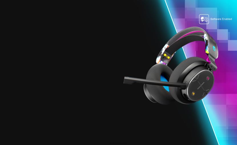 jogos sem fio ajustados para você headset para jogos sem fio multiplataforma plyr digihype preto 4J0Z4N50 Skullcandy - Image 1