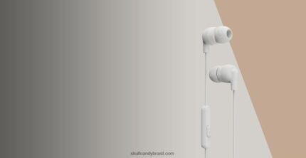 os fones de ouvido originais essenciais ink'd + com microfone mod branco 4J0Z4N35 Skullcandy