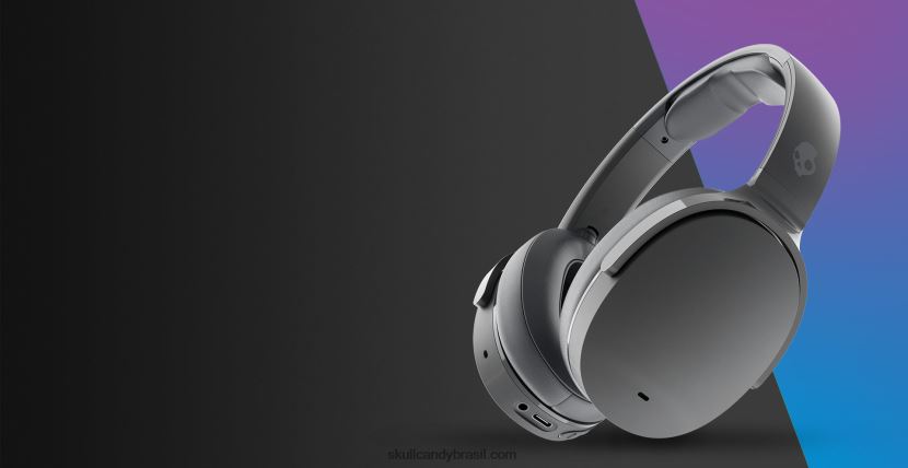 simplicidade sem fio com cancelamento de ruído hesh e fones de ouvido sem fio com cancelamento de ruído cinza frio 4J0Z4N62 Skullcandy - Image 1