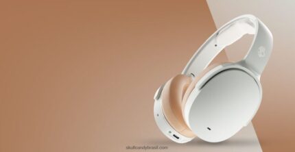 simplicidade sem fio com cancelamento de ruído hesh e fones de ouvido sem fio com cancelamento de ruído mod branco 4J0Z4N63 Skullcandy