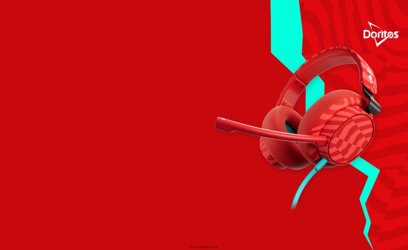 Skullcandy x Doritos Slyr Fone de ouvido para jogos multiplataforma com fio doritos red 4J0Z4N70 Skullcandy - Image 1