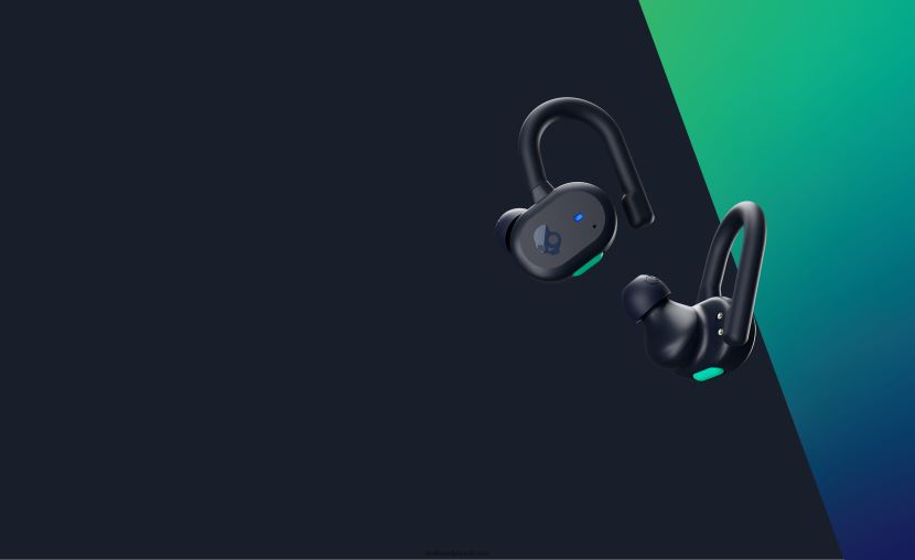 tecnologia atualizável com ajuste seguro push fones de ouvido sem fio verdadeiros ativos azul escuro/verde 4J0Z4N13 Skullcandy - Image 6