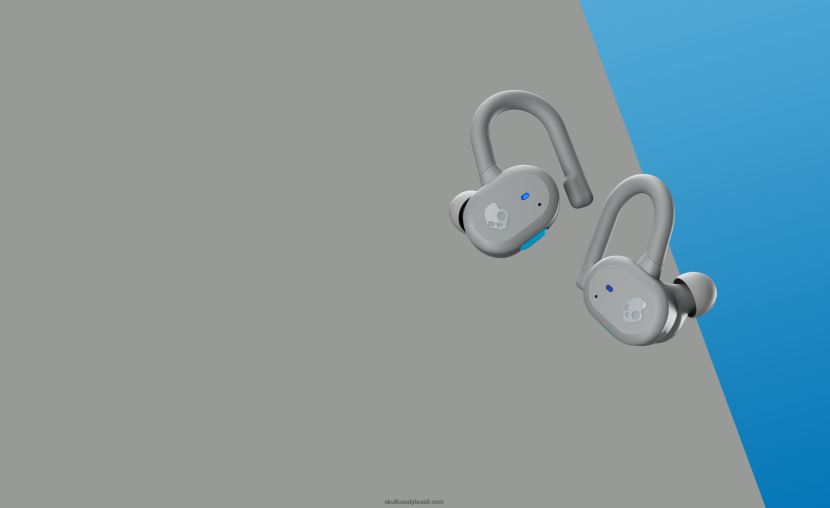 tecnologia atualizável com ajuste seguro push fones de ouvido sem fio verdadeiros ativos cinza claro/azul 4J0Z4N14 Skullcandy - Image 4