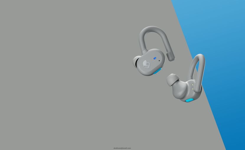 tecnologia atualizável com ajuste seguro push fones de ouvido sem fio verdadeiros ativos cinza claro/azul 4J0Z4N14 Skullcandy - Image 6