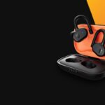 tecnologia atualizável com ajuste seguro push fones de ouvido sem fio verdadeiros ativos preto/laranja 4J0Z4N15 Skullcandy
